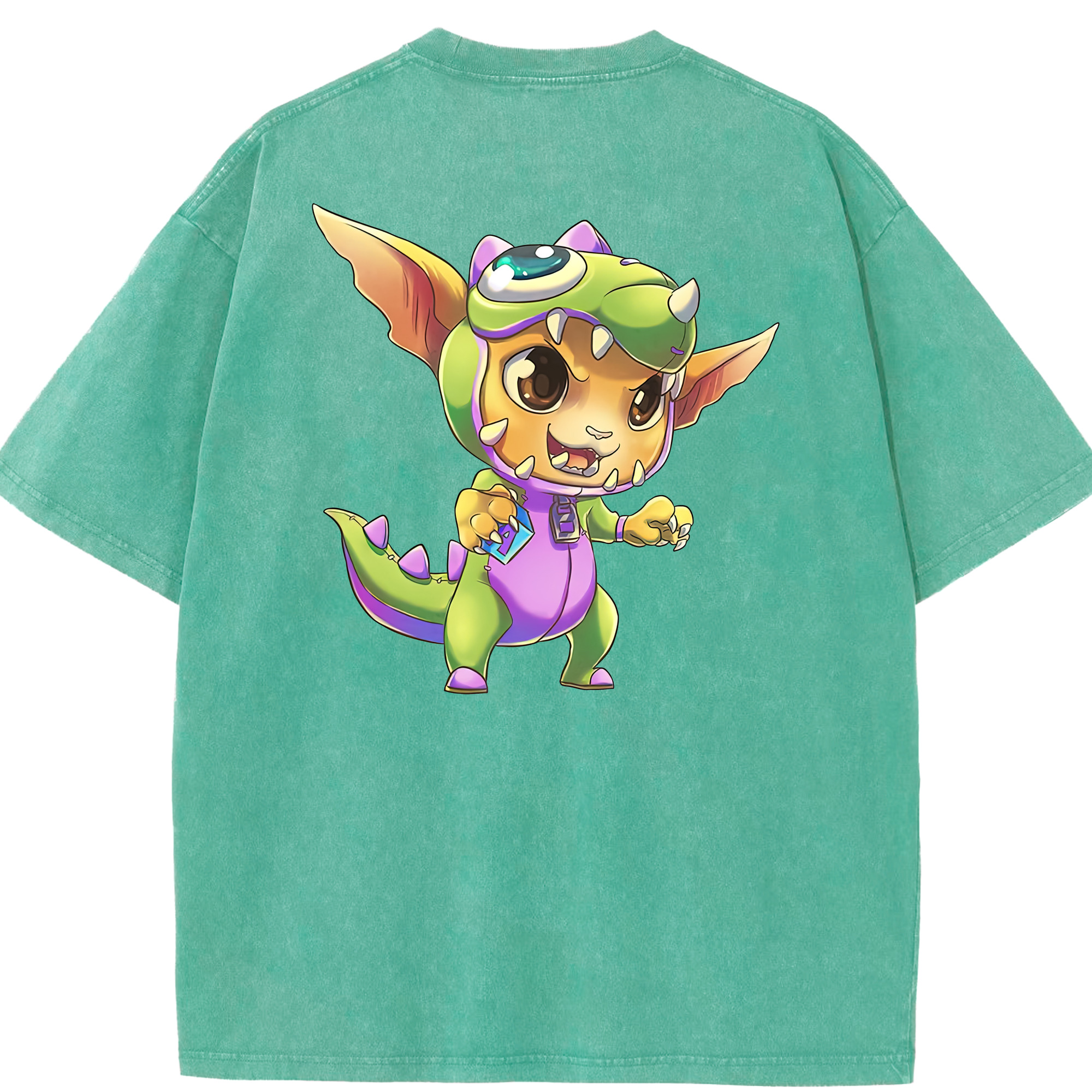 リーグ・オブ・レジェンド League of Legends LOL 綿100% ヴィンテージ風 半袖Tシャツ（背面プリント）